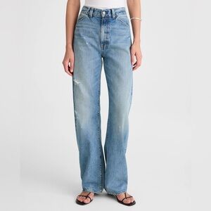 NWT Madewell Balloon Jean 24P 24 Petite Dobbins Light Distressed Wash $148 NW576